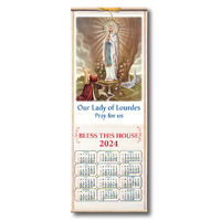 2024 Wood Scroll Calendar - Our Lady Of Lourdes