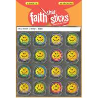Smile! (6 Sheets, 96 Stickers) (Stickers Faith That Sticks Series)