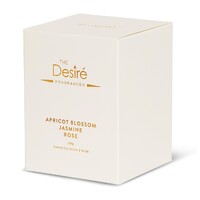 Desire Fragrance Soy Candle - Apricot Blossom Jasmine Rose