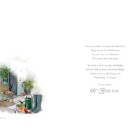 Card - 60th Birthday Gardening