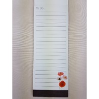List Pad - Poppies