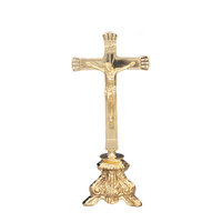 Candleholder (2) And Crucifix (1) Complete Set