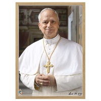 Wood Frame - Pope Leo XIV