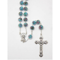Rosary Glass Facet Amythest - 9mm Beads