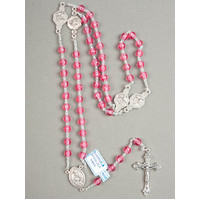 Rosary Plastic Annunciation Blue - 7mm Beads