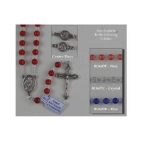 Rosary Plastic Annunciation Blue - 7mm Beads