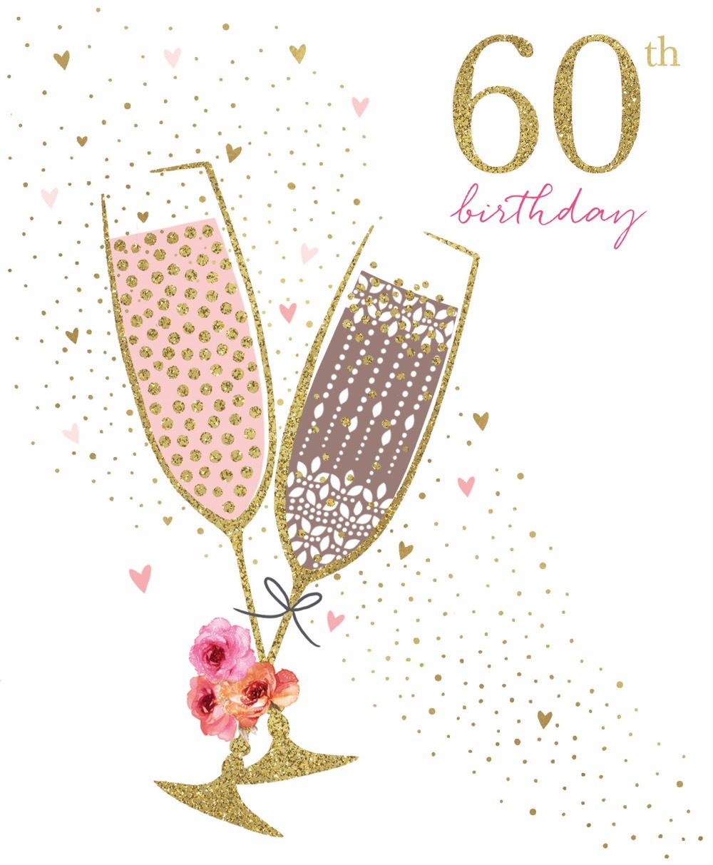 Card - 60th Birthday Champagne | Gatto Christian Shop