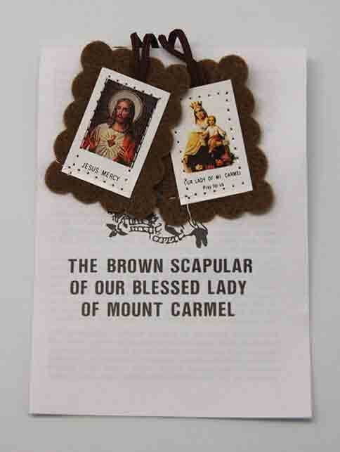Scapular - Brown with Leaflet
