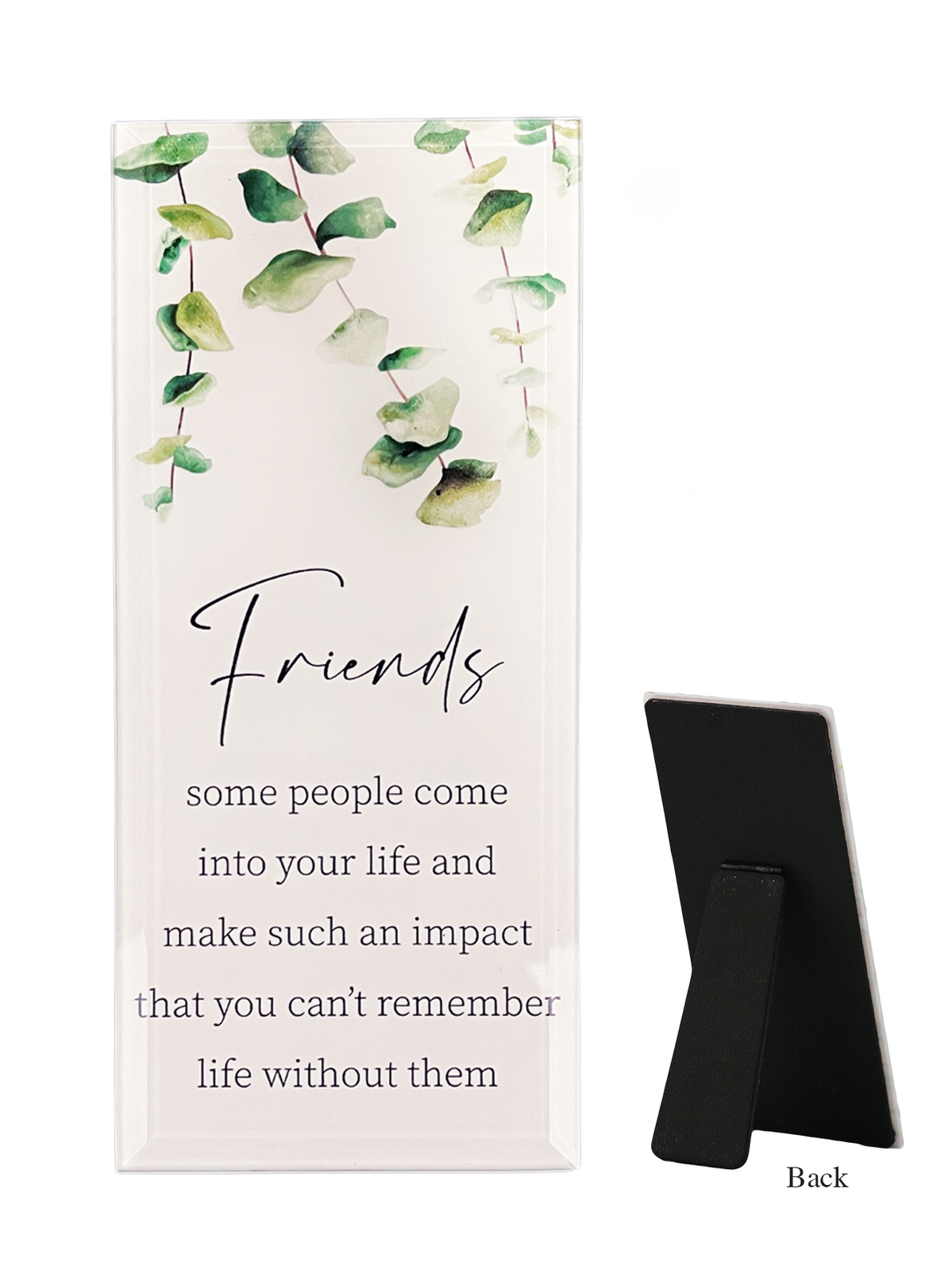 Glass Plaque Friend Gatto Christian Shop