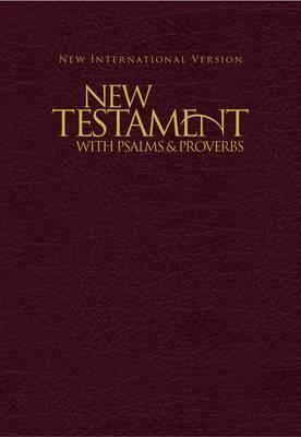 NIV New Testament with Psalms and Proverbs Pocket Burgundy Softcover