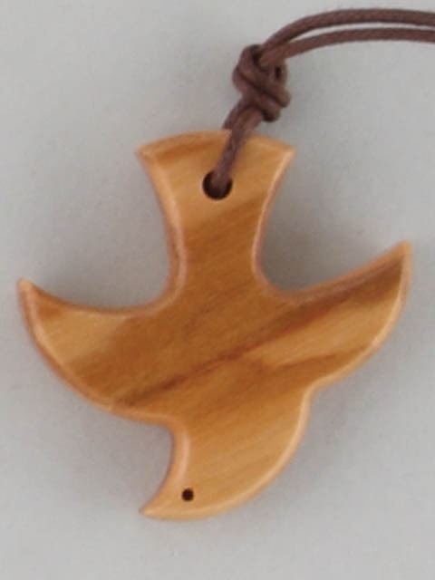 Dove - Olive Wood  On Cord 30mm