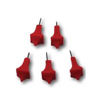 Paschal Candle Nails Red Set of 5