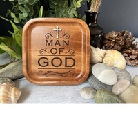 Prayer Cedar Tray - Man of God