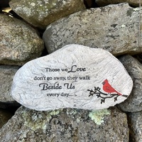 Garden Stone Engraved - Memorial Cardinal