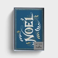 Christmas Boxed Cards: Blue Noel, 1 Peter 1:3 CEV (18 cards)