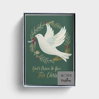 Christmas Boxed Cards: God’s Peace, Dove (18 cards)