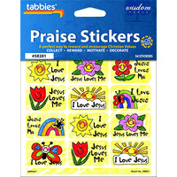 Tabbies Praise Stickers - Jesus Love