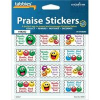 Tabbies Praise Stickers - Smiley