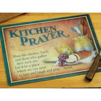 Cutting Board Glass - Kitchen Prayer