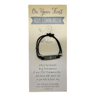 Communion Stretch Bracelet - Black 