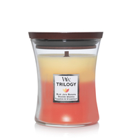 WoodWick Candle Medium - Shoreline Trilogy (Melon, Costal, Palo)