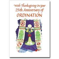 Card - 25th Ordination Anniversary