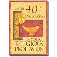 Card - 40th Religious Profession Anniversary