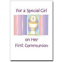 Card - Communion Girl