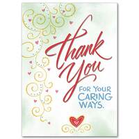 Card - Thank You for your Caring Ways