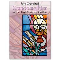 Card - Cherished Granddaughter First Holy Communion