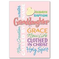 Card - Baptism Granddaughter