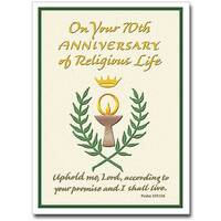 Card - 70th Religious Profession Anniversary
