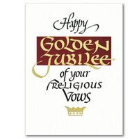 Card - 50th Religious Profession Anniversary