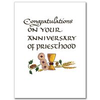 Card - Priest Ordination Anniversary