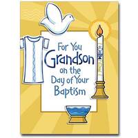 Card - Baptism - Grandson