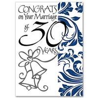 Card - 30th Wedding Anniversary