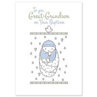 Card - Baptism Great-Grandson