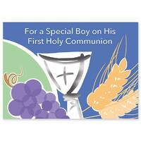 Card - Special Boy On Her First Holy Communion