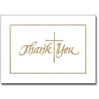 Thank You Notes - Gold Pkt 12
