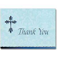 Thank You Notes - Blue Foil 12