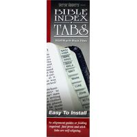 Bible Tabs Silver with Black Titiles