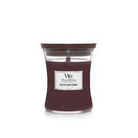 WoodWick Candle Medium - Black Plum Cognac