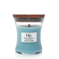 WoodWick Candle Medium - Sea Salt & Cotton