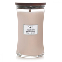 WoodWick Candle Large - Vanilla & Sea Salt