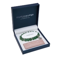 Bracelet Tree of Life - Green Aventurine Rhodium