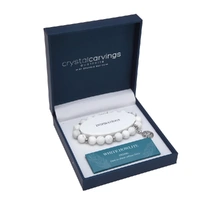 Bracelet Tree of Life - White Howlite Matte Rhodium