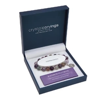 Bracelet Tree of Life - Rainbow Fluorite Rhodium
