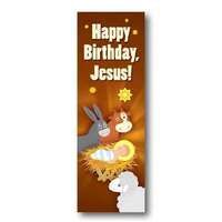Christmas Bookmark - Happy Birthday Jesus