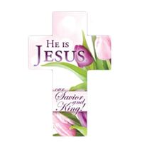 Easter Cross Bookmark- He Is Jesus