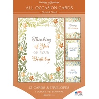 Boxed Cards All Occasion, Painted Petals